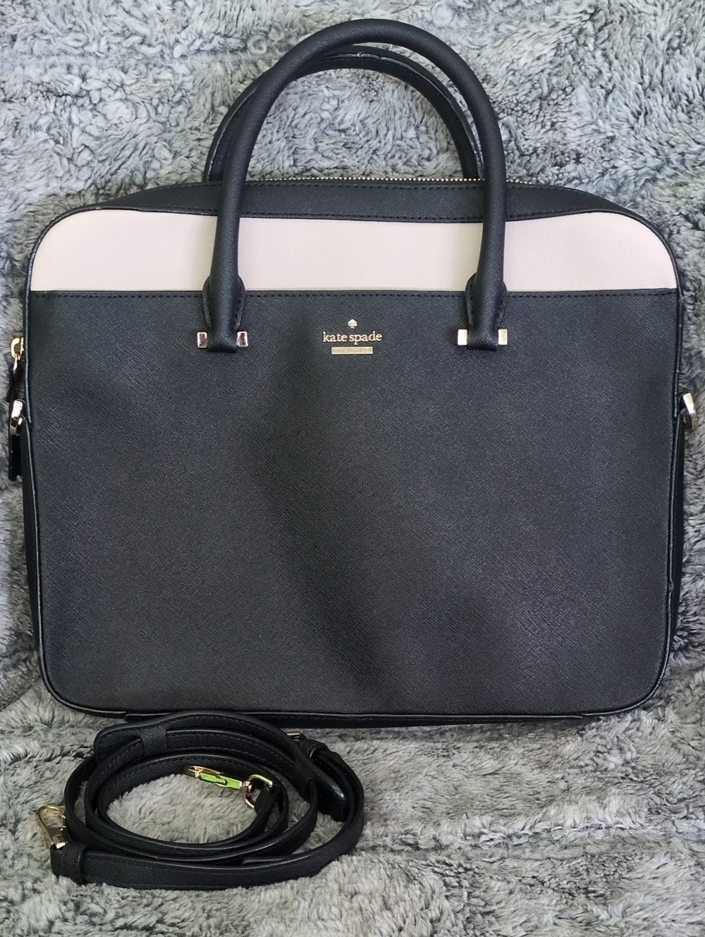 Kate Spade Saffiano Leather Color Block Laptop Brief Bag